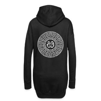 23k19maya - Hoodie-Kleid - Schwarz - Hinten