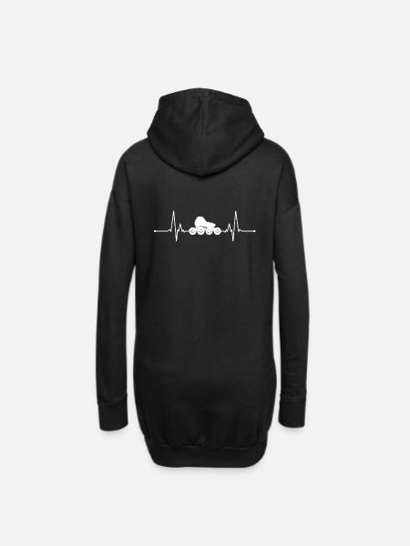 Inliner Sk8er sk8 Inline-Skates Skate Skater - Hoodie-Kleid - Schwarz