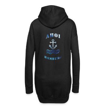 Ahoy Hamburg - Sweat-shirt à capuche long Femme - noir - Dos