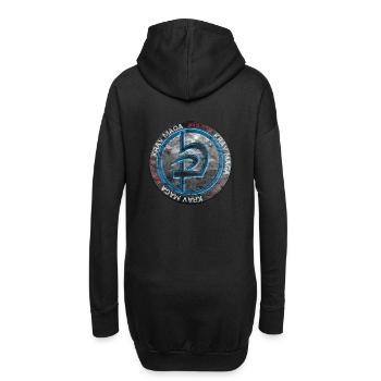 Krav Maga - Hoodie-Kleid - Schwarz - Hinten