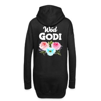 Wöd Godi Tolle Godi Taufpatin Österreich Sprüche - Hoodie-Kleid - Schwarz - Hinten