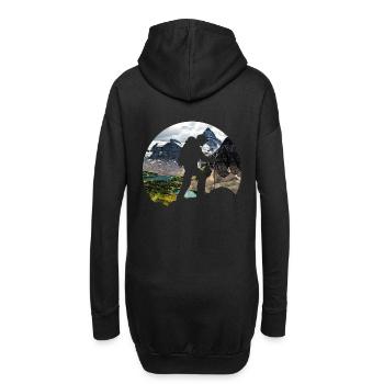 Aventures en plein air Randonnée Randonnée Montagne Montagne - Sweat-shirt à capuche long Femme - noir - Dos