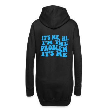 Ich bin es Hallo, ich bin das Problem - Hoodie-Kleid - Schwarz - Hinten
