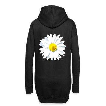 Fleur d’oie - Sweat-shirt à capuche long Femme - noir - Dos