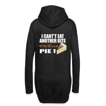 Funny Oh Look Pumpkin Pie Thanksgiving - Hoodie Dress - black - Back