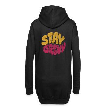 Stay Groovy - Hoodie-Kleid - Schwarz - Hinten