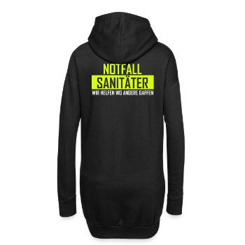 Paramédicaux d'urgence Aidez-nous là où d'autres regardent gawk - Sweat-shirt à capuche long Femme - noir - Dos