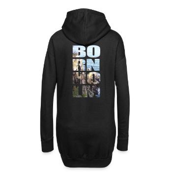 Bornholm Helligdomsklipperne - Hoodie-Kleid - Schwarz - Hinten