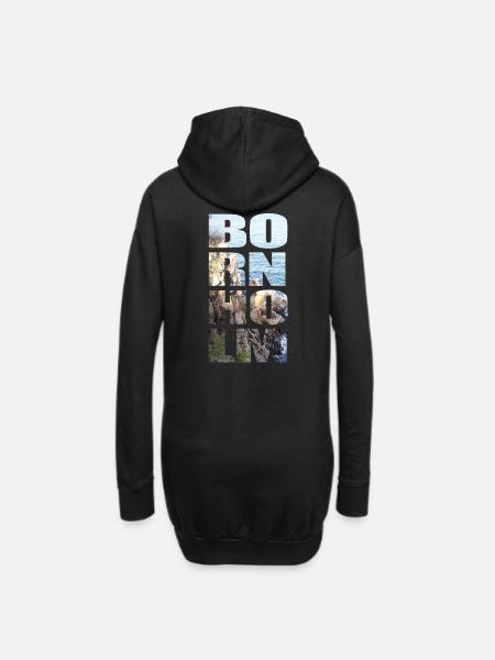 Bornholm Helligdomsklipperne - Hoodie-Kleid - Schwarz
