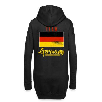 Team Deutschland Geschenk Sport Heimat stolz - Hoodie-Kleid - Schwarz - Hinten