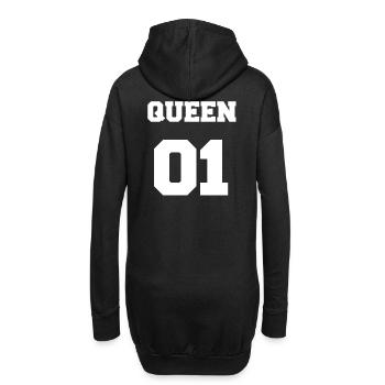 QUEEN 01 - Hoodie-Kleid - Schwarz - Hinten