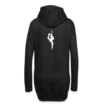 Figurine Pole Dance - Fitness Sport - Idée cadeau - Sweat-shirt à capuche long Femme - noir - Dos