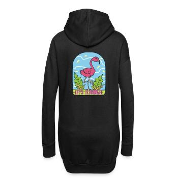 Let’s Flamingle TShirt Flamingo rose rose cadeau - Sweat-shirt à capuche long Femme - noir - Dos
