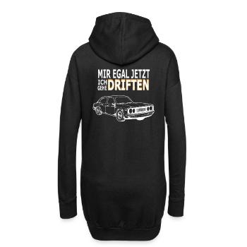 Driften Autos Rennfahrer Geschenk - Hoodie-Kleid - Schwarz - Hinten
