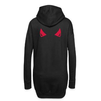Teufelshörner Geschenk Metal Festival Rock Hörner - Hoodie-Kleid - Schwarz - Hinten