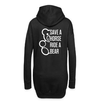 save a horse ride a bear - funny gay shirt - LGBT - Sweat-shirt à capuche long Femme - noir - Dos