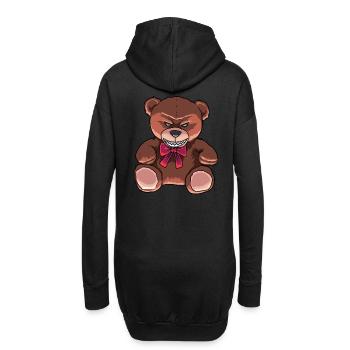 Horror Teddy verdorben schlecht Horror Halloween - Hoodie-Kleid - Schwarz - Hinten