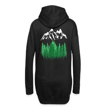 Montagnes Alpinisme Alpes Montagnes de montagne - Sweat-shirt à capuche long Femme - noir - Dos