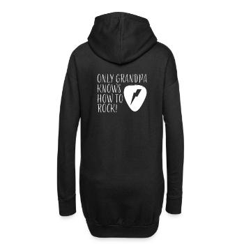 Nur Opa weiss, wie man rockt - funny opa Rockshirt - Hoodie-Kleid - Schwarz - Hinten