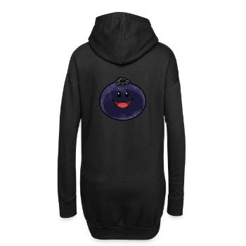Bleuets Bleuets Végétalien Végétarien Berry Fruit - Sweat-shirt à capuche long Femme - noir - Dos