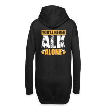 Ich saufe nie alleine Geschenk Alk Bier Mallorca - Hoodie-Kleid - Schwarz - Hinten