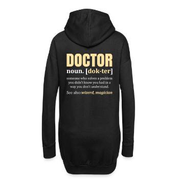 Docteur - Docteur - Sweat-shirt à capuche long Femme - noir - Dos