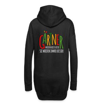 lustiges Gärtner Shirt - Geschenk für Gärtner - Hoodie-Kleid - Schwarz - Hinten