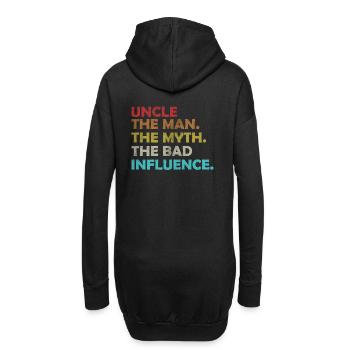 Onkel der Mythos / Geschenk für den besten Onkel. - Hoodie-Kleid - Schwarz - Hinten