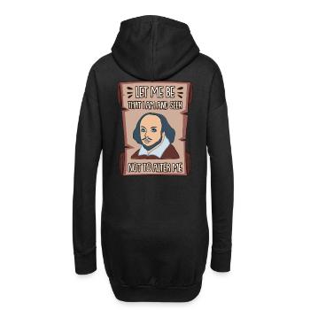 William Shakespeare - Hoodie-Kleid - Schwarz - Hinten