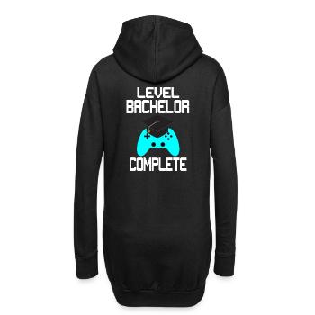 Bachelor Abschluss Diplom Gamer Uni Geschenk - Hoodie-Kleid - Schwarz - Hinten