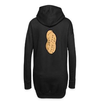 Cacahuètes Noix Aliments Cacahuètes - Sweat-shirt à capuche long Femme - noir - Dos