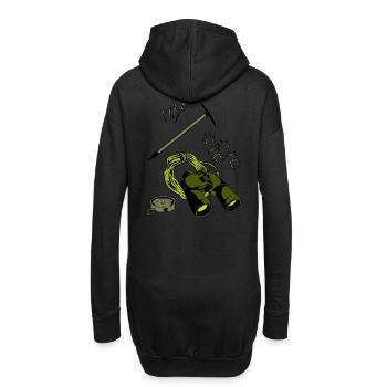 Bergsteiger Bergsport Felsklettern - Hoodie-Kleid - Schwarz - Hinten