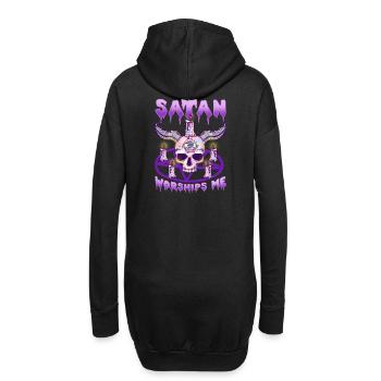 T-shirt Goth Goth pour Satanistes I Satan - Sweat-shirt à capuche long Femme - noir - Dos