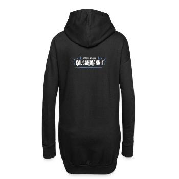 Alkohol Saufen in Finnland: Kalsarikannit Geschenk - Hoodie-Kleid - Schwarz - Hinten
