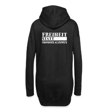 Freiheit Statt Ökosozialismus - Hoodie-Kleid - Schwarz - Hinten