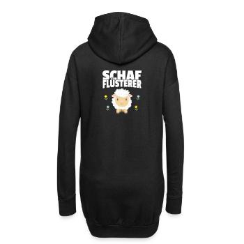 Schaf Flüsterer Schäfer Bauer Landwirt Geschenk - Hoodie-Kleid - Schwarz - Hinten