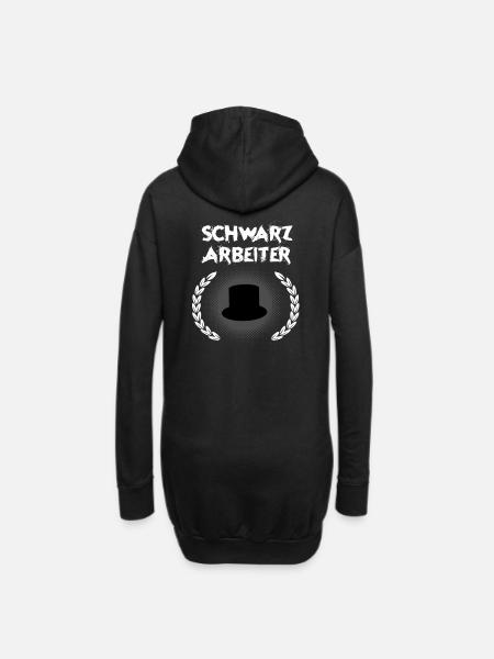 Schornsteinfeger - Hoodie-Kleid - Schwarz