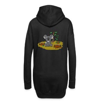 Koala Bear Australie Bien-être animal Conservation de la nature Climat - Sweat-shirt à capuche long Femme - noir - Dos