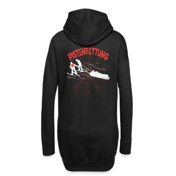 Pistenrettung Geschenk Shirt - Hoodie-Kleid - Schwarz - Hinten