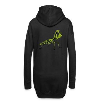 Insekt Insekten Gottesanbeterin Naturliebhaber - Hoodie-Kleid - Schwarz - Hinten
