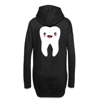 Dentiste dentiste doux dentiste pratique nouveau - Sweat-shirt à capuche long Femme - noir - Dos