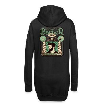 Barber Shop Shirt - Hoodie-Kleid - Schwarz - Hinten