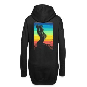 2reborn summer Bikini Beach Volleyball Girl Ibiza - Sweat-shirt à capuche long Femme - noir - Dos