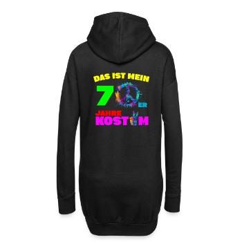 Mein 70er Jahre Kostüm - Hoodie-Kleid - Schwarz - Hinten