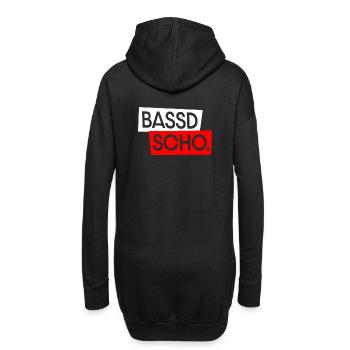 Bassd scho Franken fränkisch fränggisch Geschenk - Hoodie-Kleid - Schwarz - Hinten