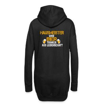 Hausmeister Bier Lustig Geschenk - Hoodie-Kleid - Schwarz - Hinten