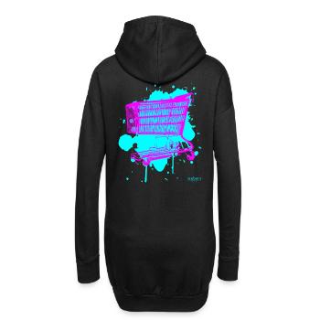 2reborn Einkaufswagen neo pink - Hoodie-Kleid - Schwarz - Hinten