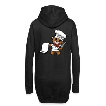 Chef Cuisine Restaurant Chef gastronomique Chefs Teddy - Sweat-shirt à capuche long Femme - noir - Dos