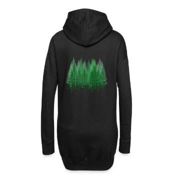 Forêt Nature Randonnée Forester Nature Conservation Sapin - Sweat-shirt à capuche long Femme - noir - Dos