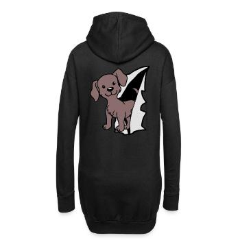 Chien Chiens Propriétaire de chien Amoureux des chiens Enfants - Sweat-shirt à capuche long Femme - noir - Dos